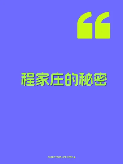 程家庄的秘密