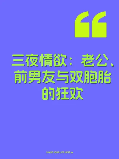 三夜情欲:老公、前男友与双胞胎的狂欢