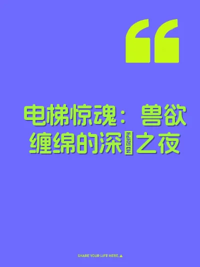 电梯惊魂：兽欲缠绵的深屄之夜