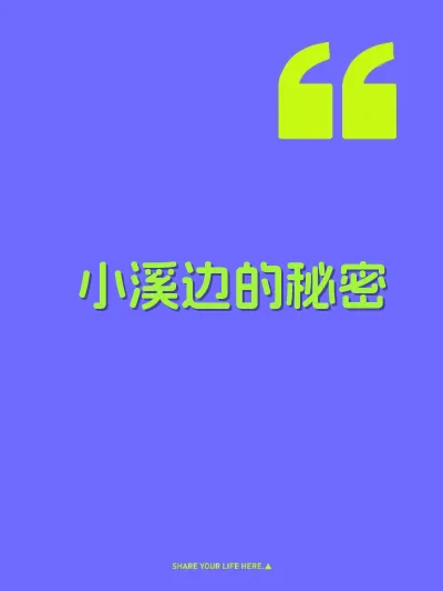 小溪边的秘密