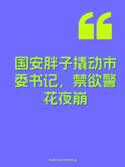 国安胖子撬动市委书记，禁欲警花夜崩