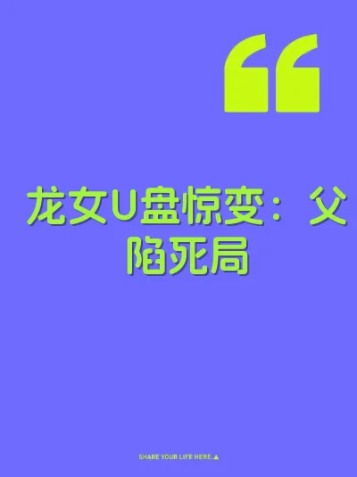 龙女U盘惊变：父陷死局