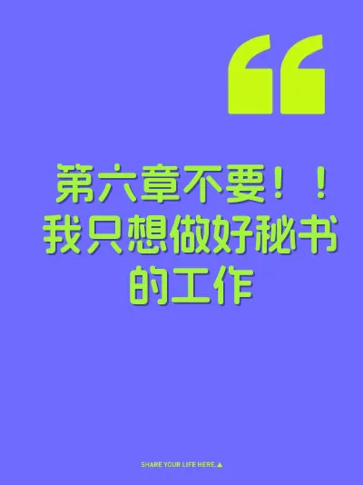 第六章不要！！我只想做好秘书的工作