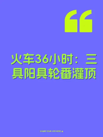 火车36小时:三具阳具轮番灌顶