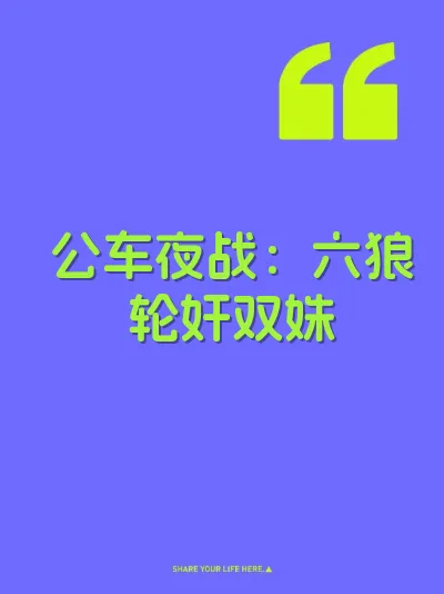 公车夜战：六狼轮奸双姝