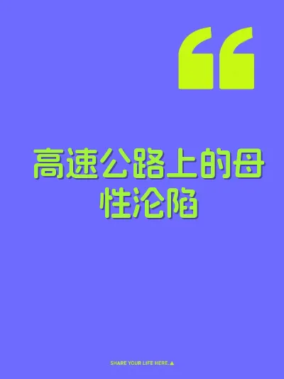 高速公路上的母性沦陷