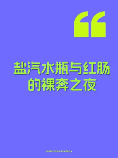 盐汽水瓶与红肠的裸奔之夜