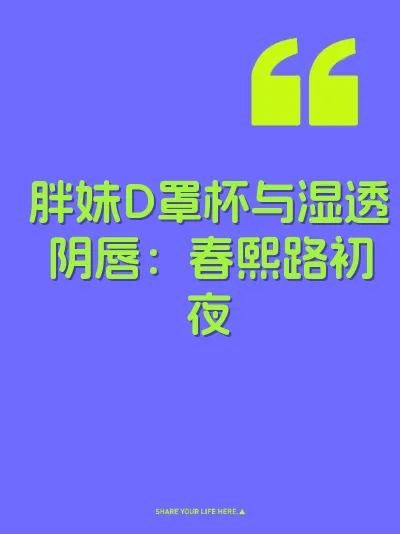 胖妹D罩杯与湿透阴唇：春熙路初夜