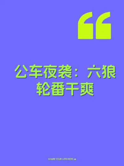 公车夜袭：六狼轮番干爽