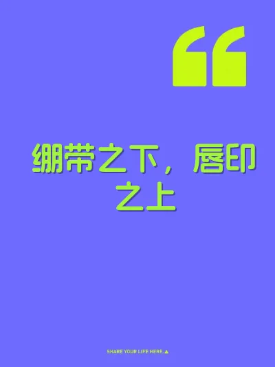 绷带之下，唇印之上
