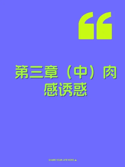 第三章（中）肉感诱惑