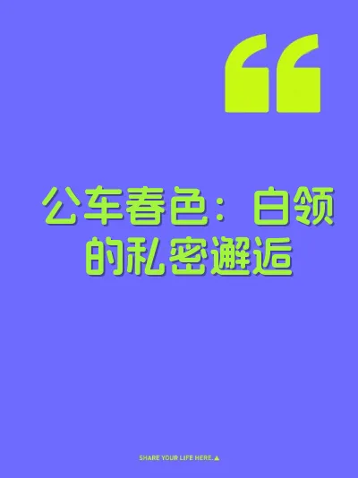 公车春色：白领的私密邂逅