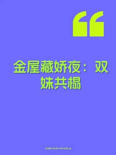 金屋藏娇夜：双姝共榻