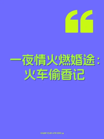 一夜情火燃婚途：火车偷香记