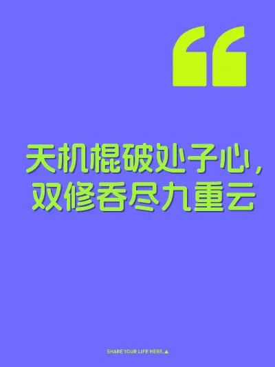 天机棍破处子心，双修吞尽九重云