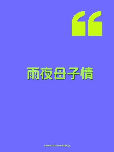 雨夜母子情