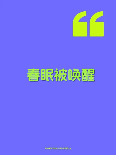 春眠被唤醒