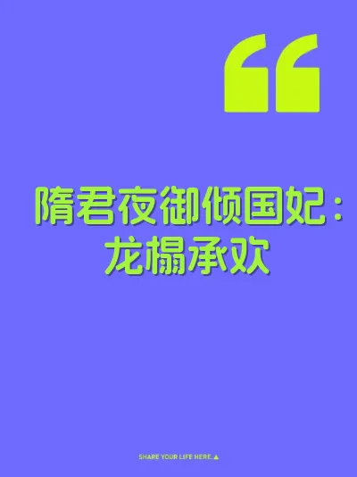 隋君夜御倾国妃：龙榻承欢