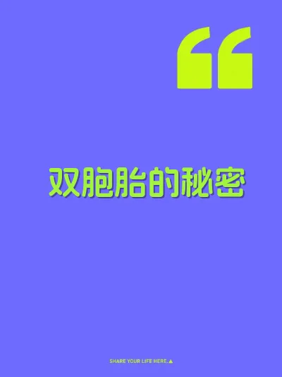 双胞胎的秘密