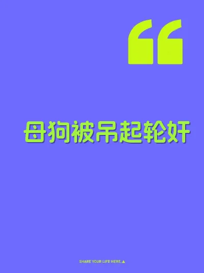 母狗被吊起轮奸