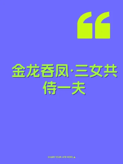 金龙吞凤·三女共侍一夫