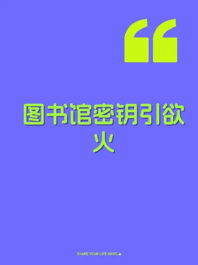 图书馆密钥引欲火