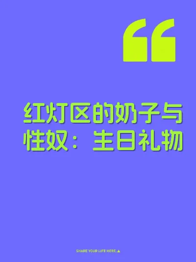 红灯区的奶子与性奴：生日礼物