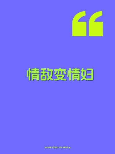 情敌变情妇