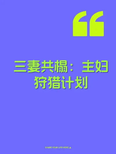 三妻共榻：主妇狩猎计划