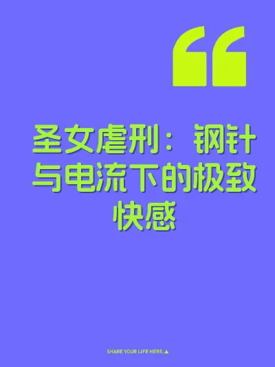 圣女虐刑：钢针与电流下的极致快感