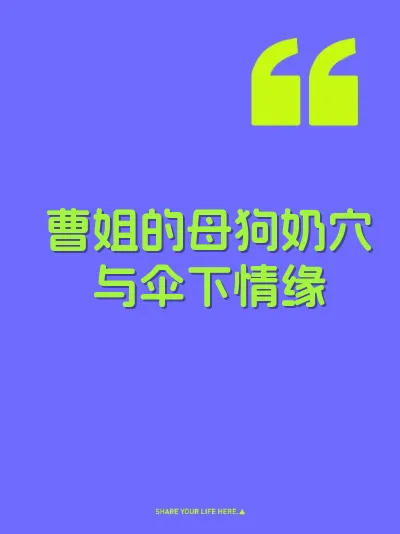 曹姐的母狗奶穴与伞下情缘