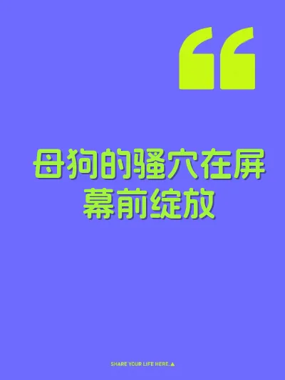 母狗的骚穴在屏幕前绽放